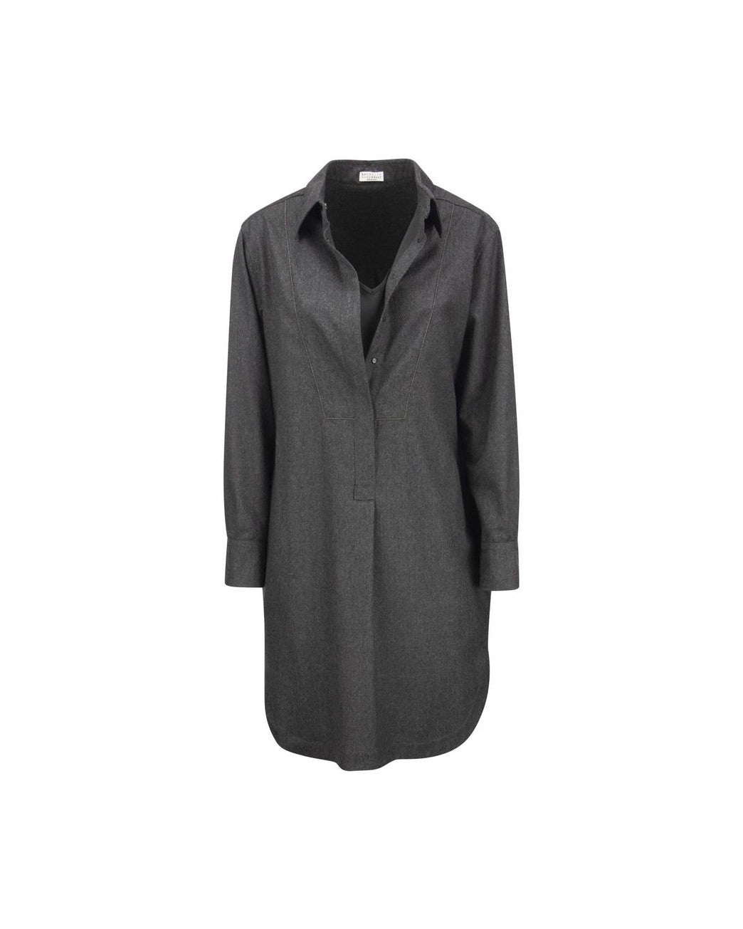 Brunello Cucinelli Gray Wool Dress Glam Steals