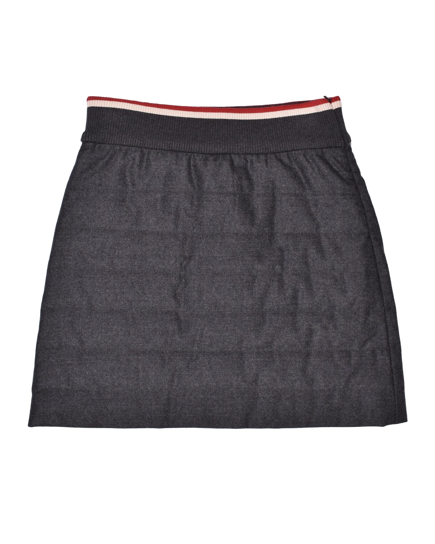 Brunello Cucinelli Gray Wool Skirt Glam Steals