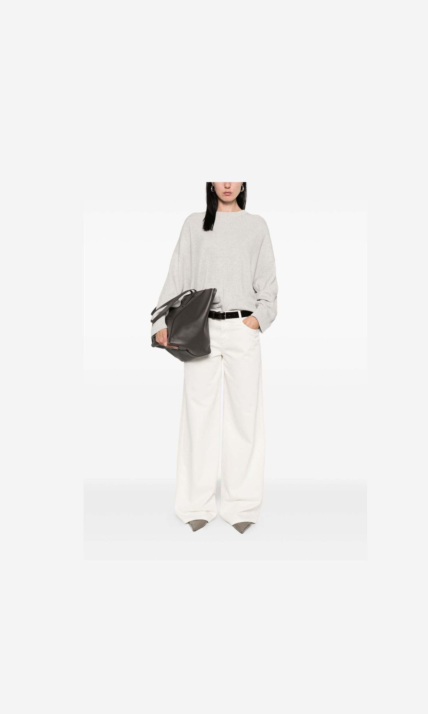 Brunello Cucinelli Grey Sweater Glam Steals