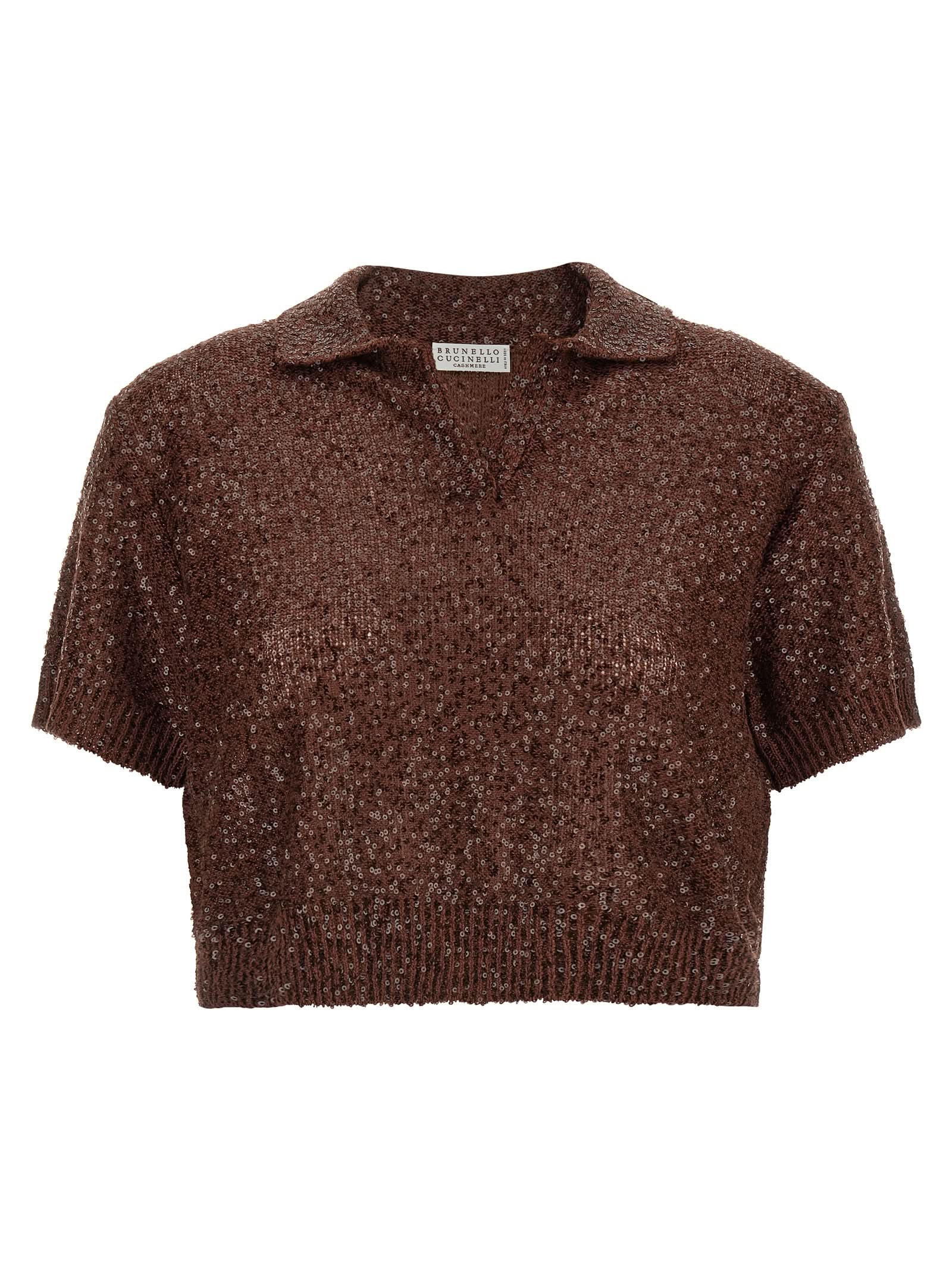Brunello Cucinelli Knitted Polo Shirt Glam Steals