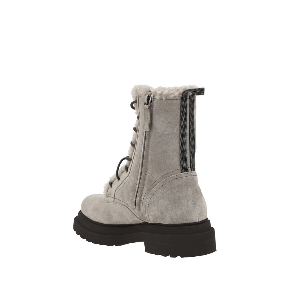 Brunello Cucinelli Laced Ankle Boots Glam Steals