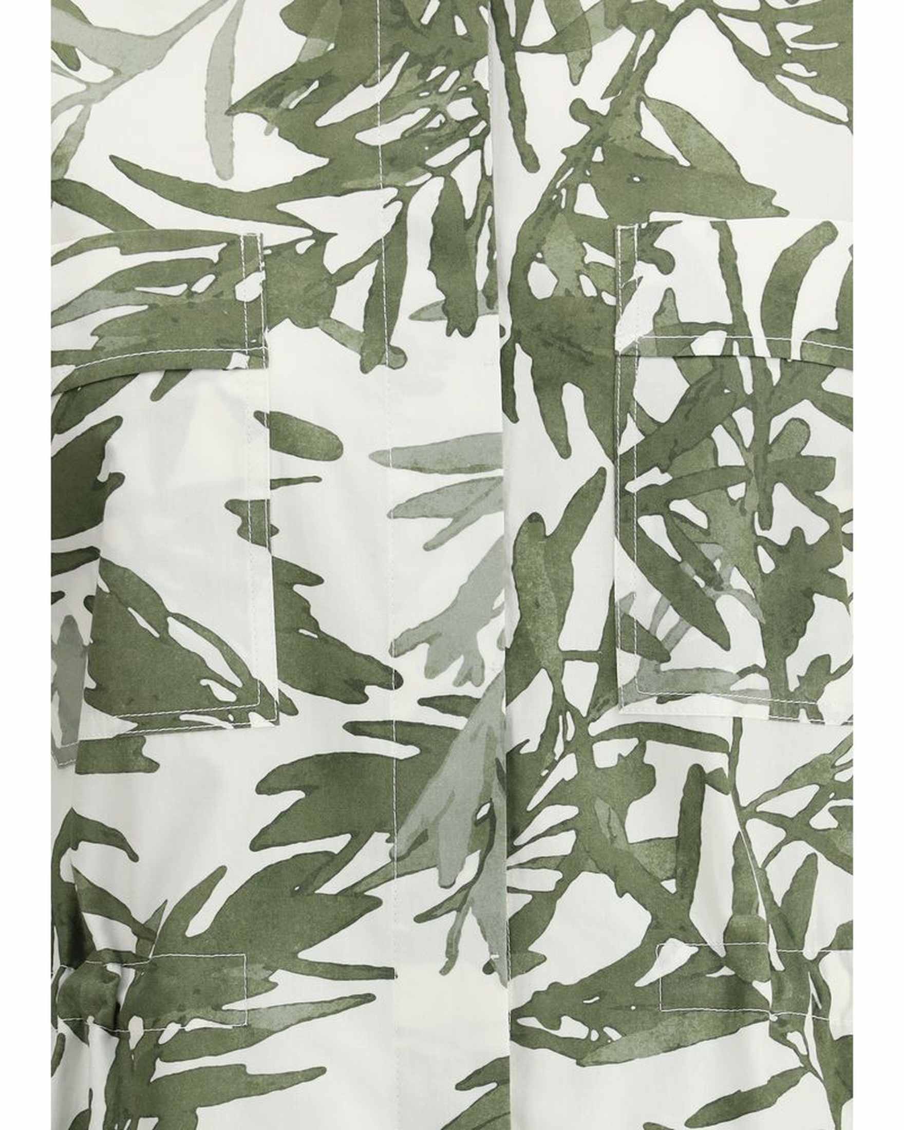 Brunello Cucinelli Leaf Print Long Shirt Glam Steals
