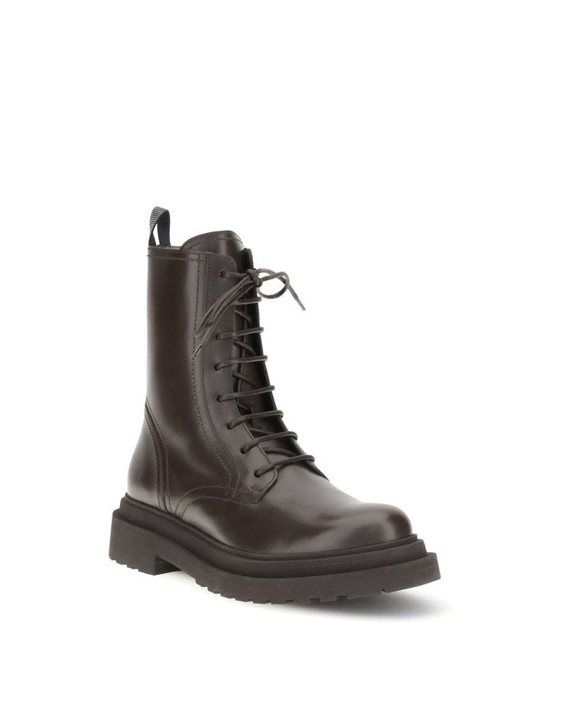 Brunello Cucinelli Leather Ankle Boots Glam Steals