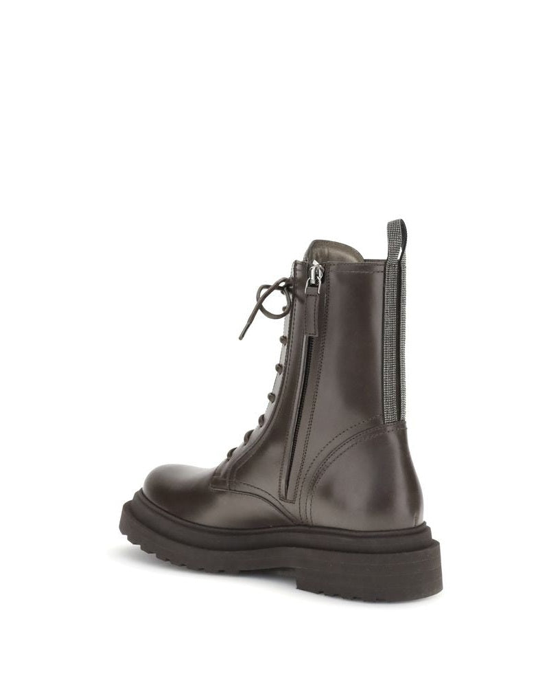 Brunello Cucinelli Leather Ankle Boots Glam Steals