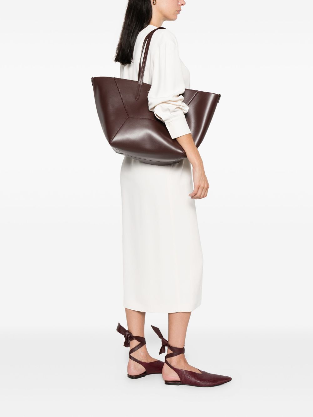 Brunello Cucinelli Leather Bc Duo Tote Bag Glam Steals