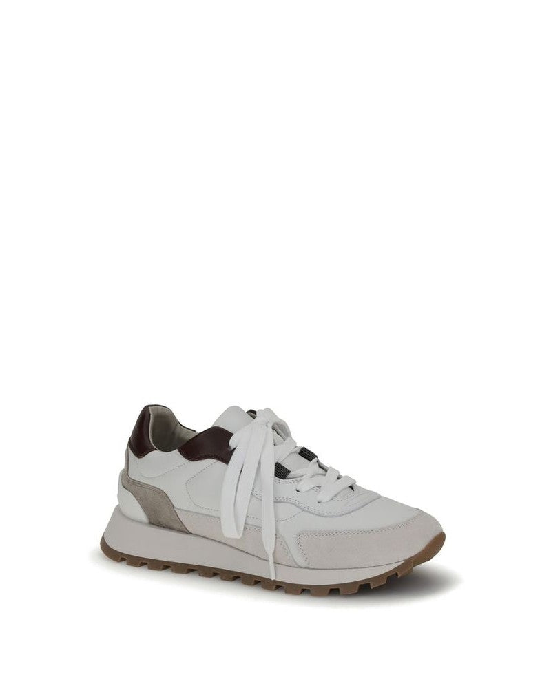 Brunello Cucinelli Leather Sneakers with Shiny Details Glam Steals