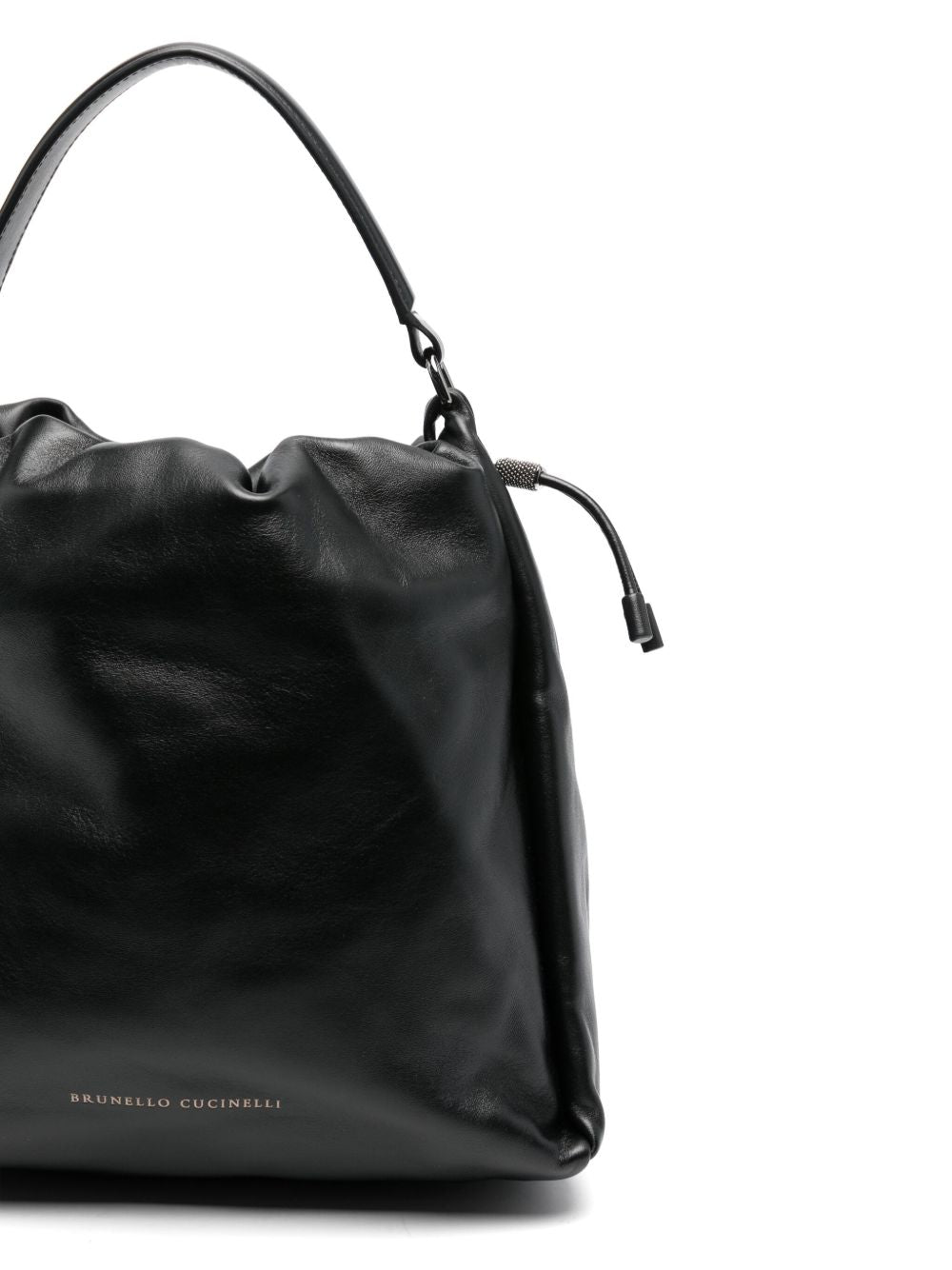 Brunello Cucinelli Leather Soft Mellow Bucket Bag Glam Steals