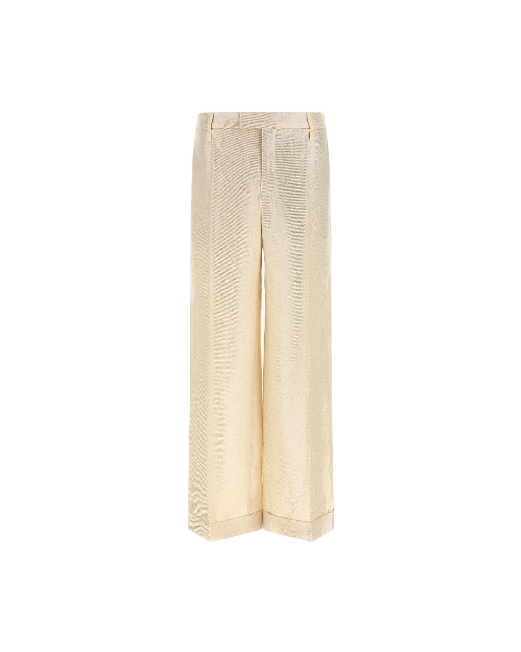 Brunello Cucinelli Linen Lamé Pant Glam Steals