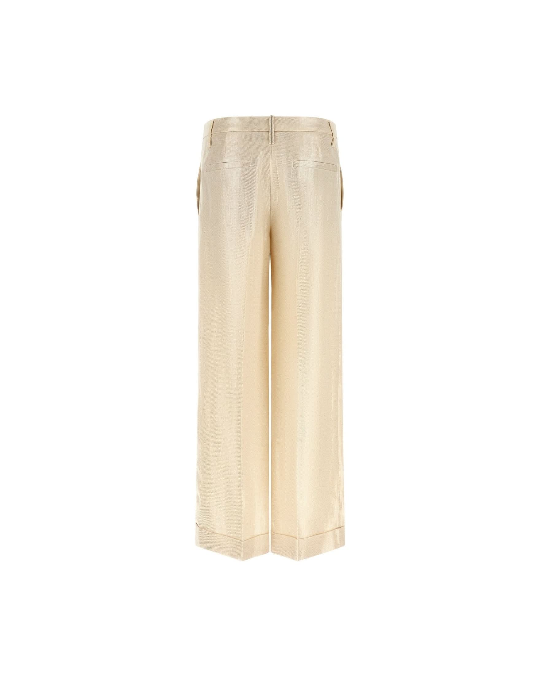 Brunello Cucinelli Linen Lamé Pant Glam Steals
