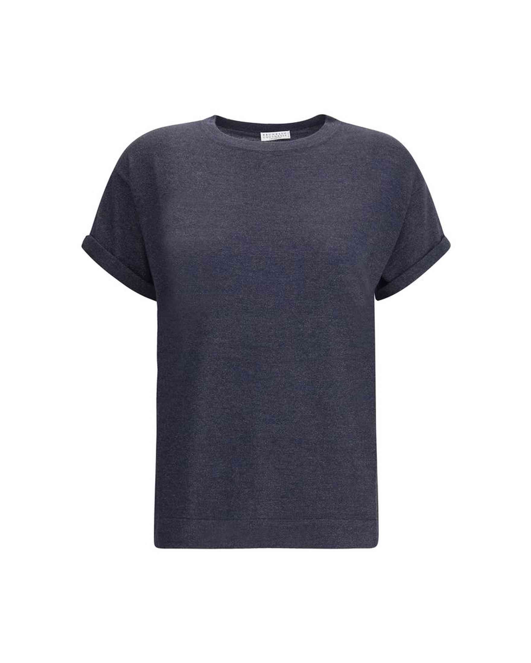 Brunello Cucinelli Lurex T-Shirt Glam Steals
