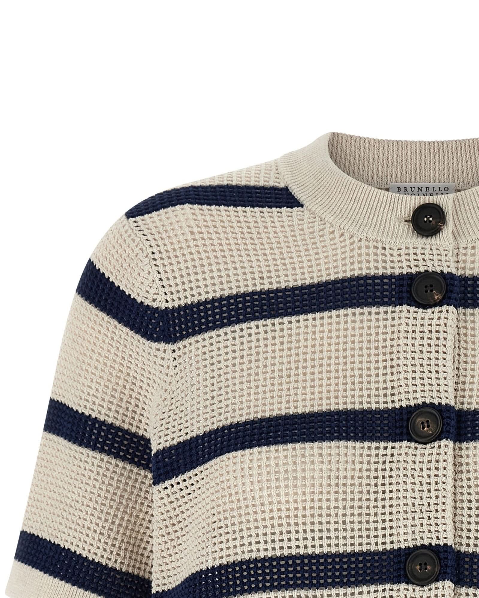 Brunello Cucinelli Mesh Cardigan Glam Steals