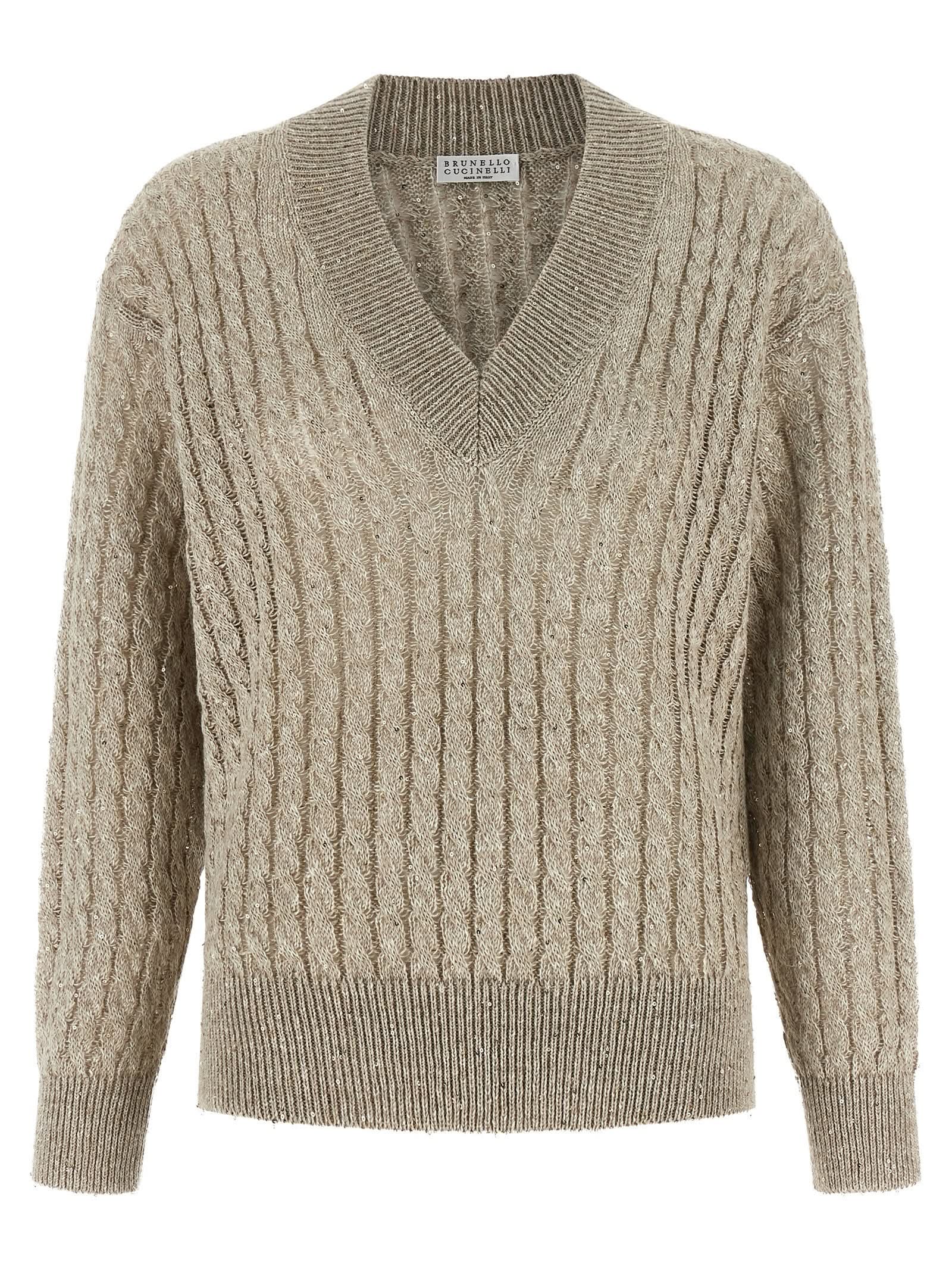 Brunello Cucinelli Micro Sequin Sweater Glam Steals
