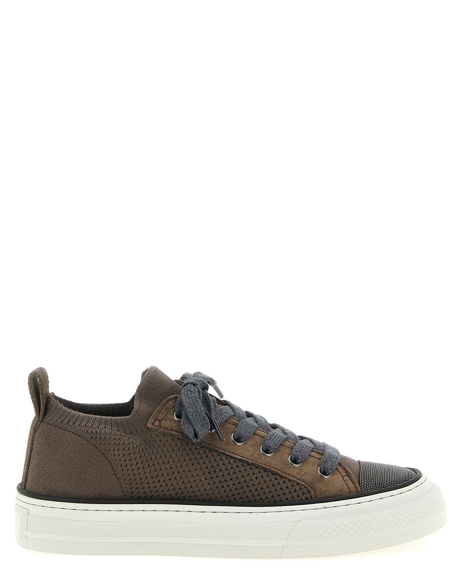 Brunello Cucinelli Monile Knit Sneakers Glam Steals