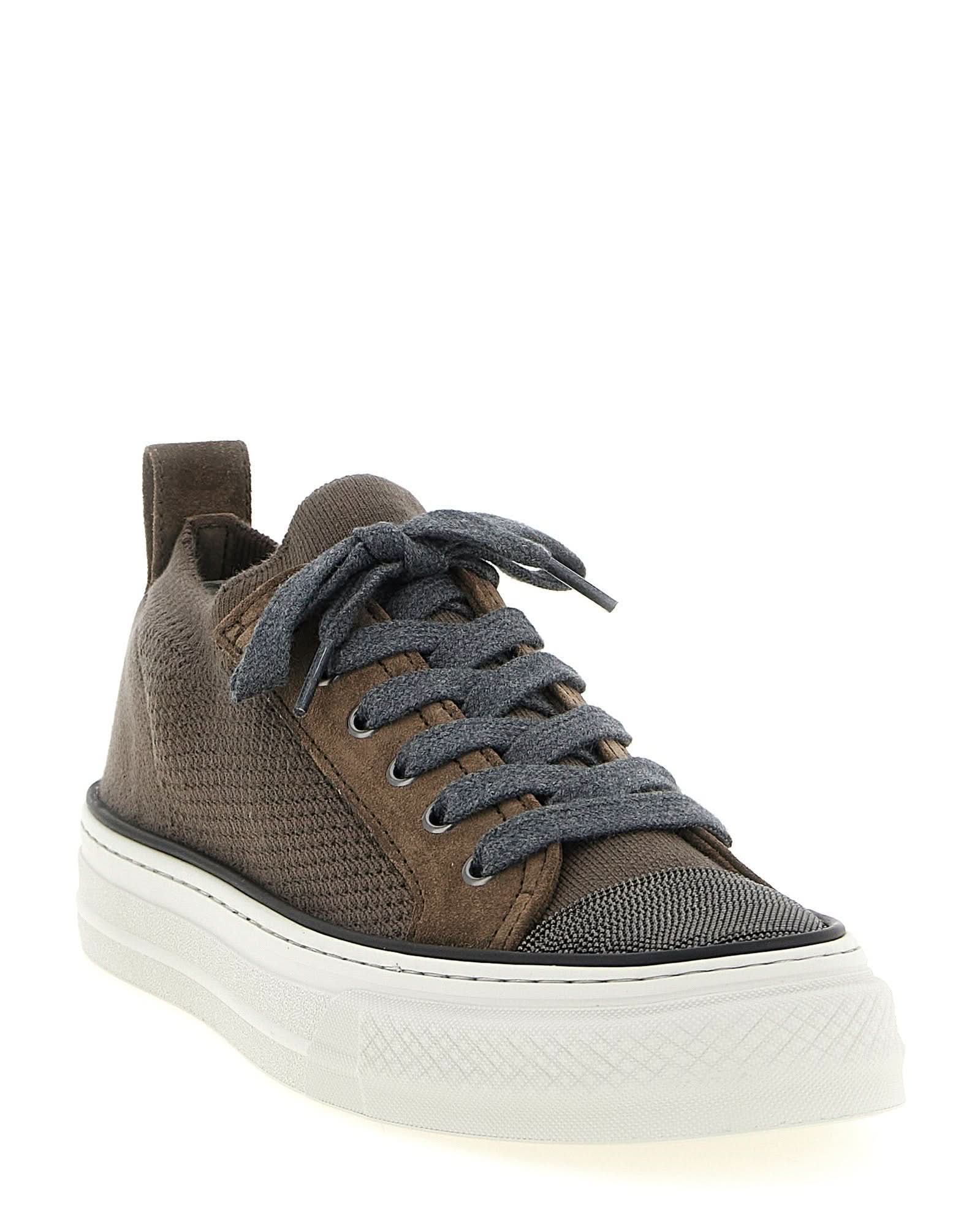 Brunello Cucinelli Monile Knit Sneakers Glam Steals