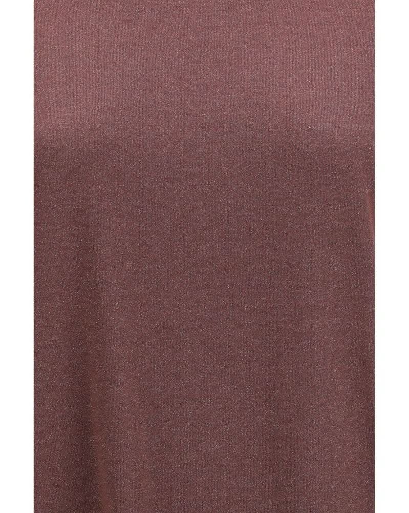 Brunello Cucinelli Nylon Bordeaux T-shirt