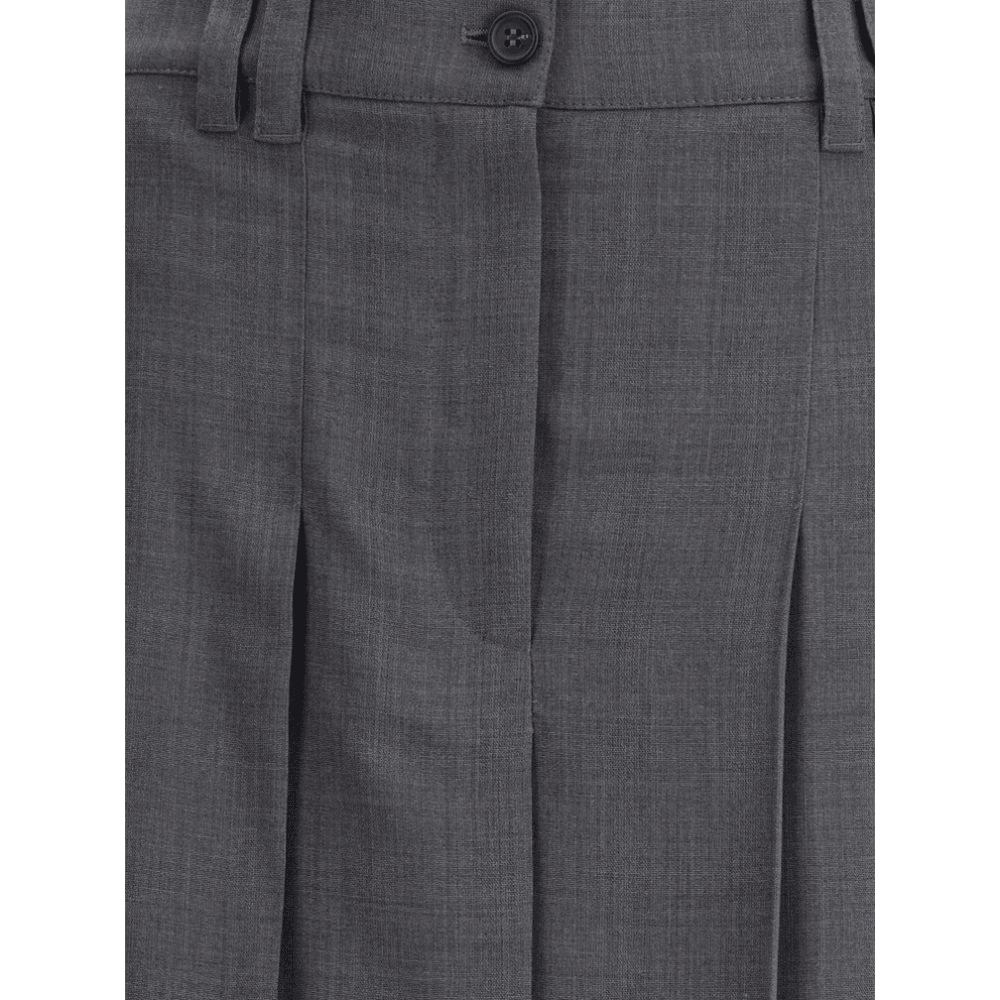 Brunello Cucinelli Pleated long Skirt in virgin wool techno gauze Glam Steals