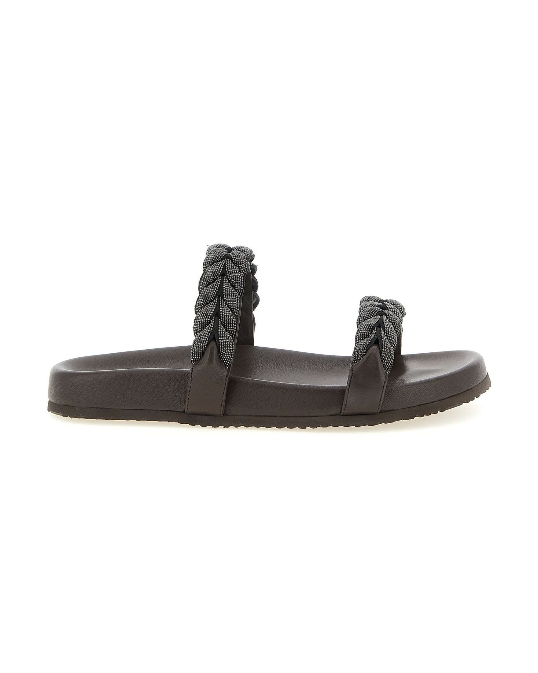 Brunello Cucinelli Precious Braided Straps Sandals Glam Steals