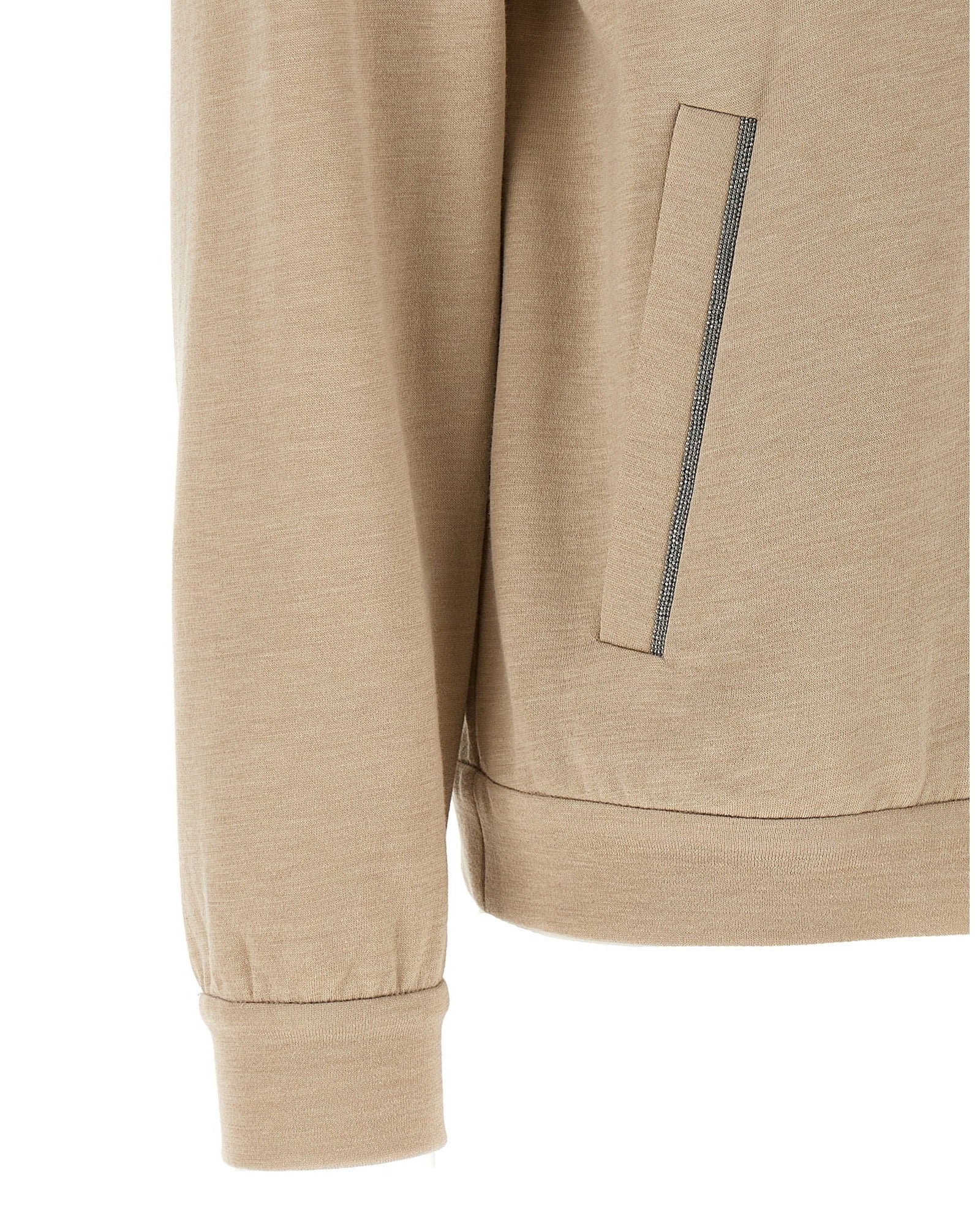 Brunello Cucinelli Precious Zipper Pull Hoodie Glam Steals