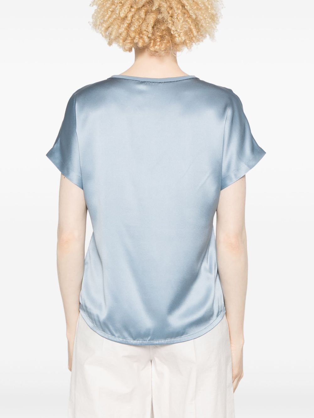 Brunello Cucinelli Satin Blouse Glam Steals