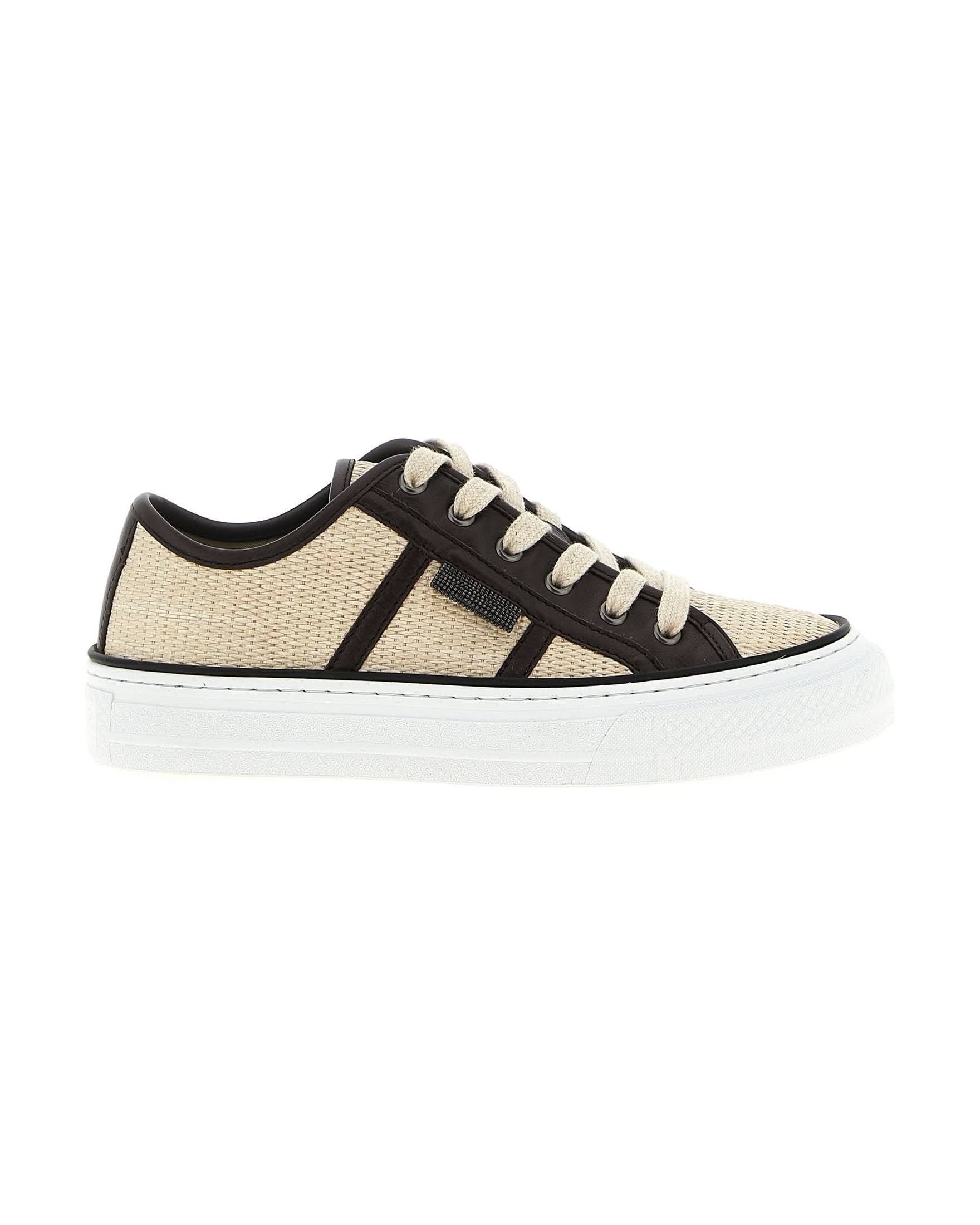 Brunello Cucinelli Shiny Tab Sneakers Sneakers