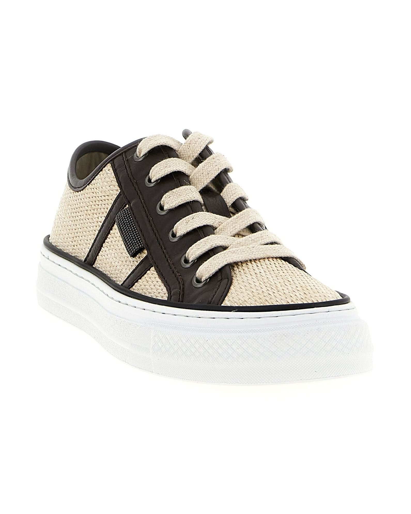 Brunello Cucinelli Shiny Tab Sneakers Sneakers