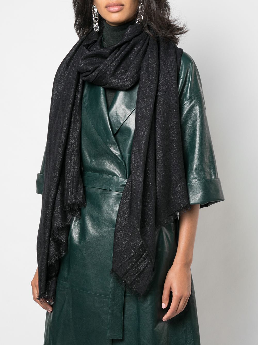 Brunello Cucinelli Silk and Cashmere Sparkling Scarf Glam Steals