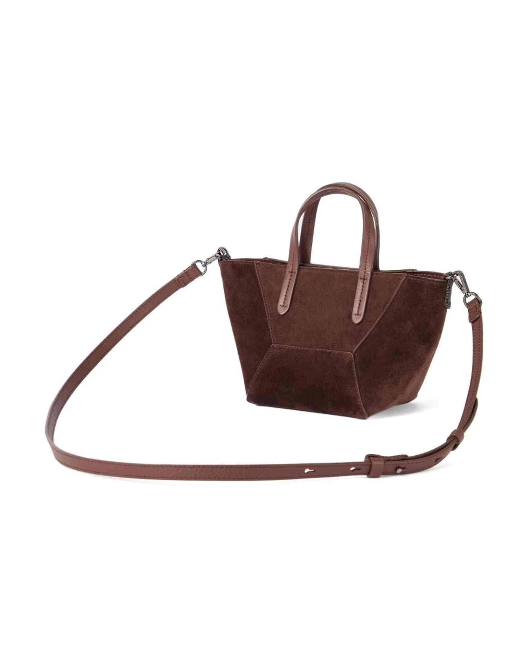 Brunello Cucinelli Suede Bc Duo Mini Bag Glam Steals
