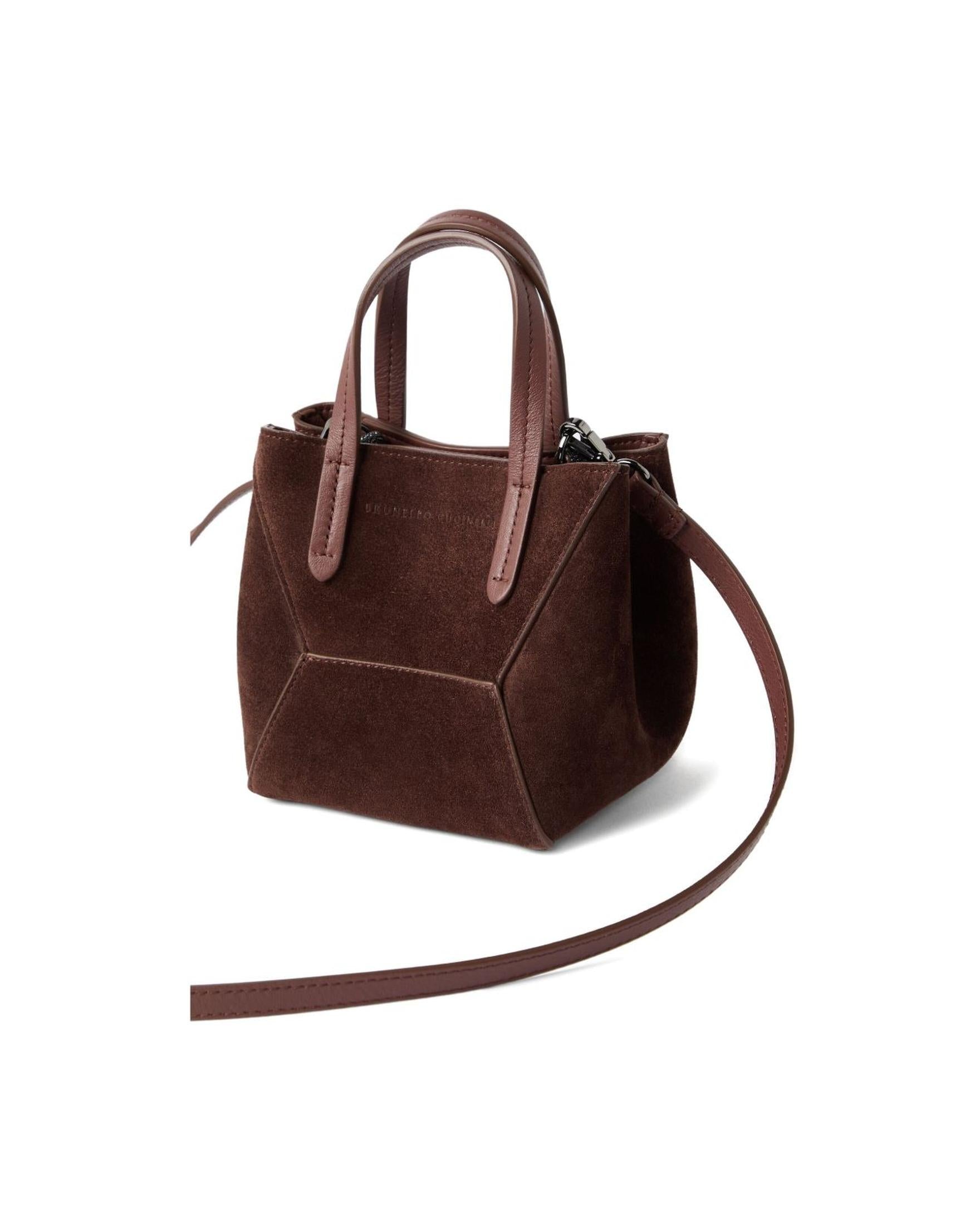 Brunello Cucinelli Suede Bc Duo Mini Bag Glam Steals