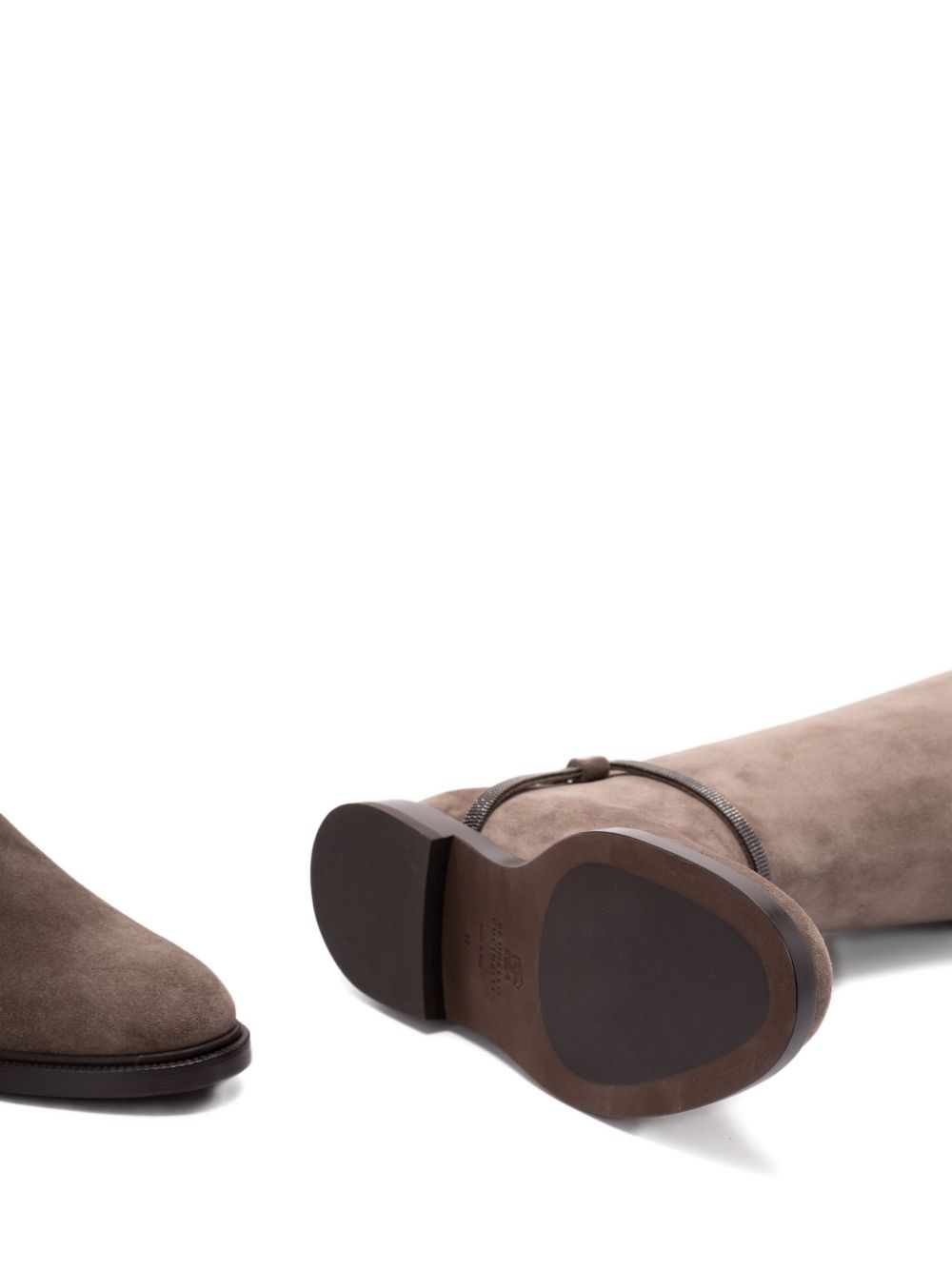 Brunello Cucinelli Suede Buckled Boots Glam Steals