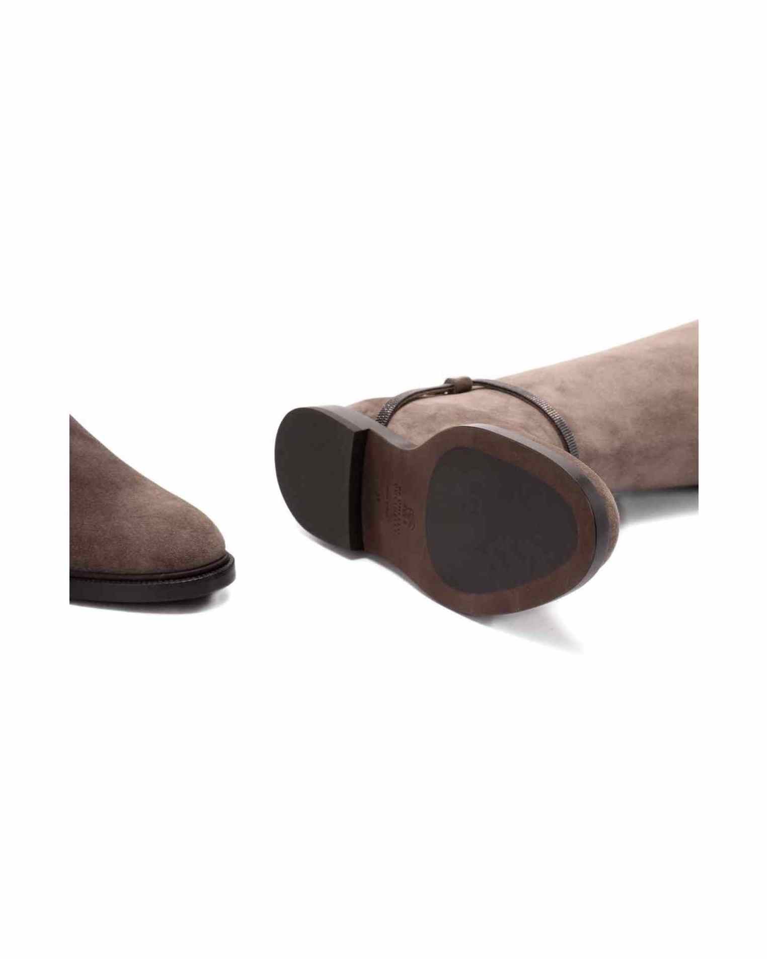 Brunello Cucinelli Suede Buckled Boots Glam Steals