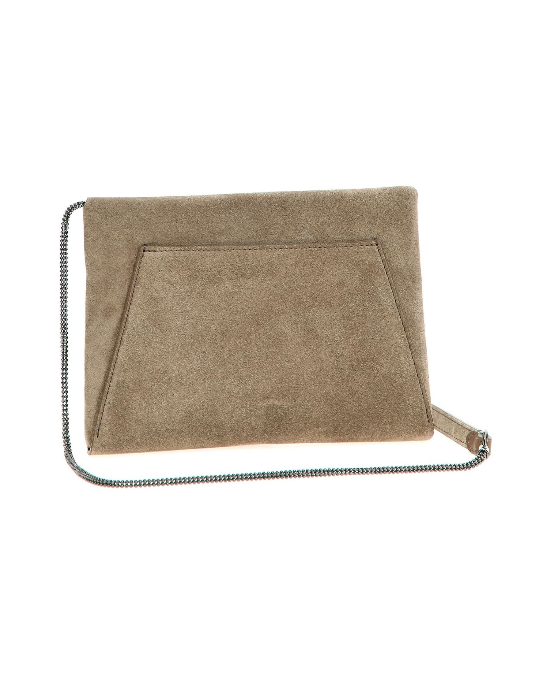 Brunello Cucinelli Suede Monile Clutch Bag Glam Steals