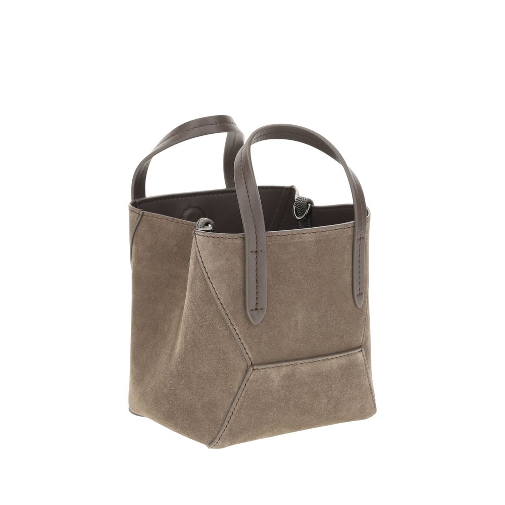 Brunello Cucinelli Suede Shoulder Bag Glam Steals