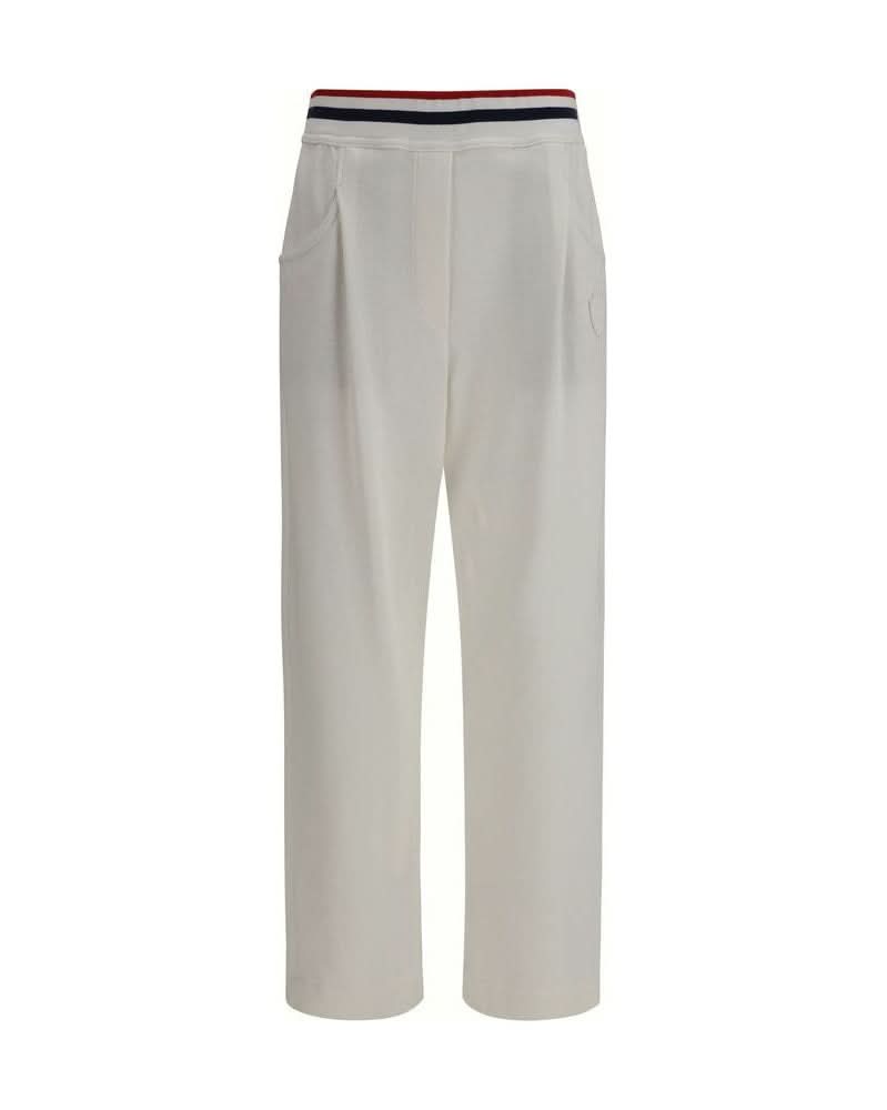 Brunello Cucinelli White Cotton Casual Pant Glam Steals