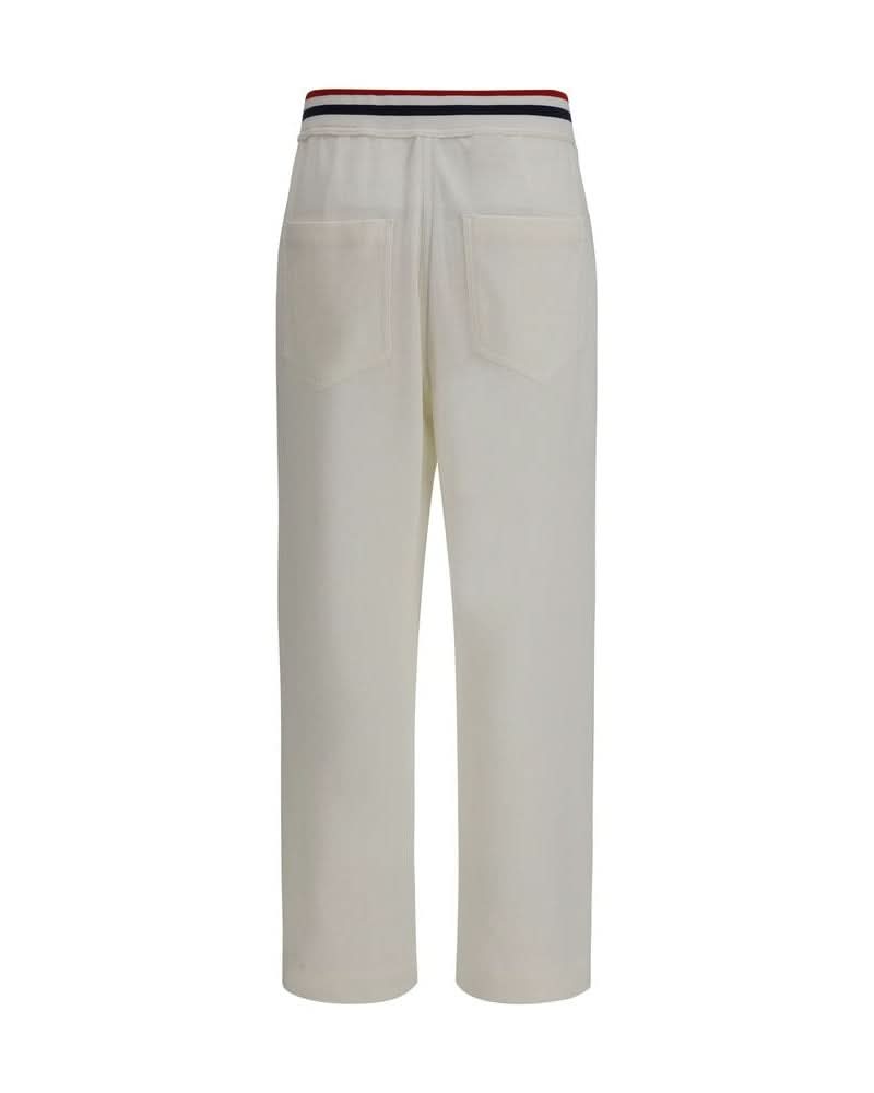 Brunello Cucinelli White Cotton Casual Pant Glam Steals