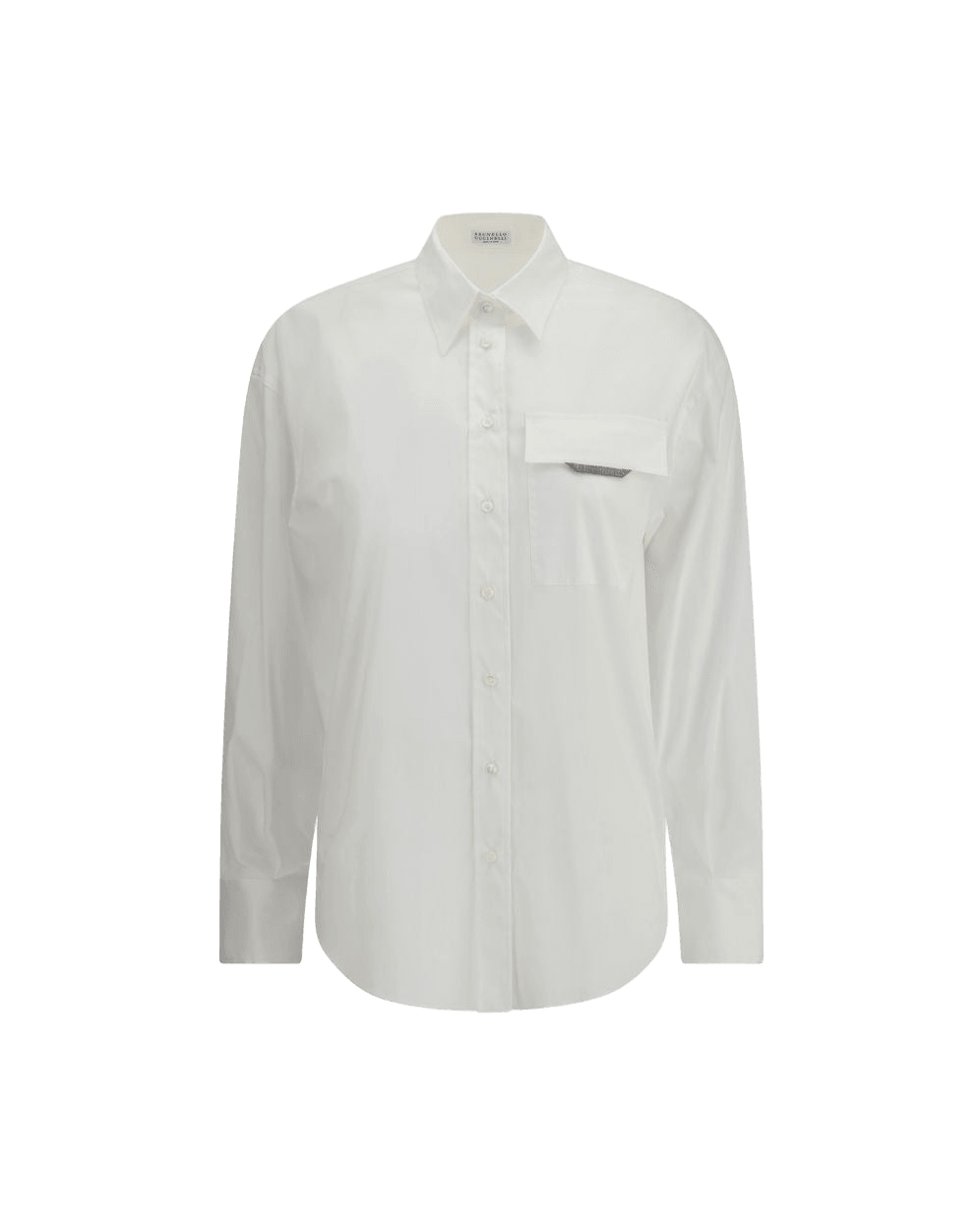 Brunello Cucinelli White Cotton Shirt Glam Steals