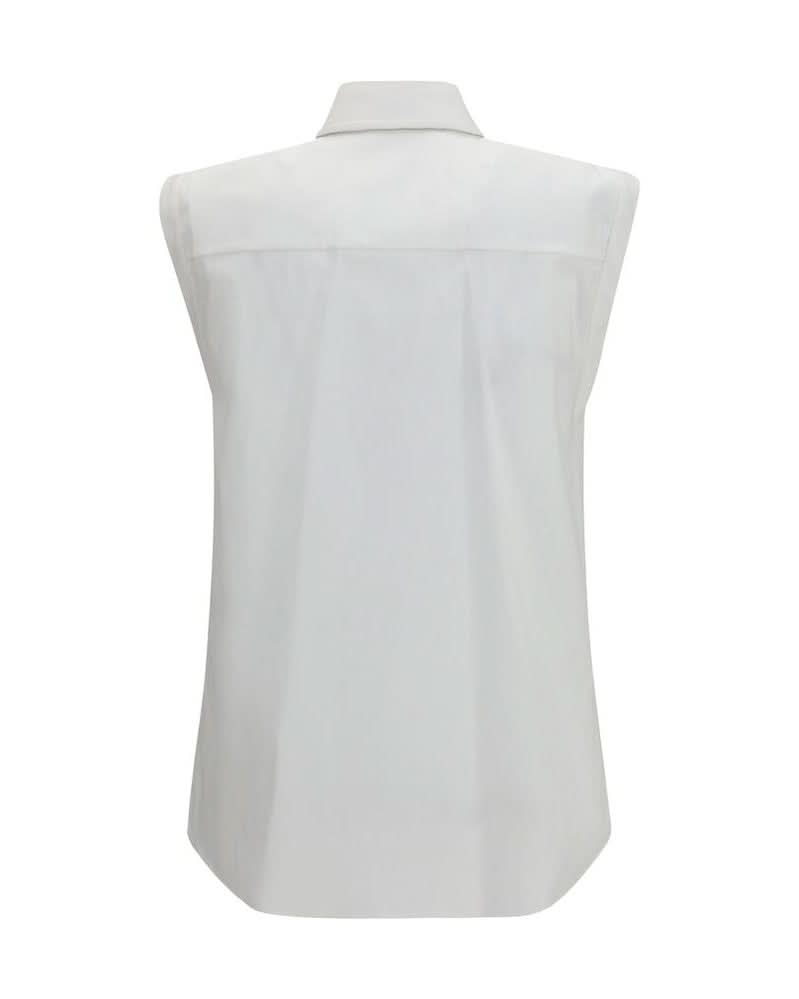 Brunello Cucinelli White Cotton Shirt Glam Steals