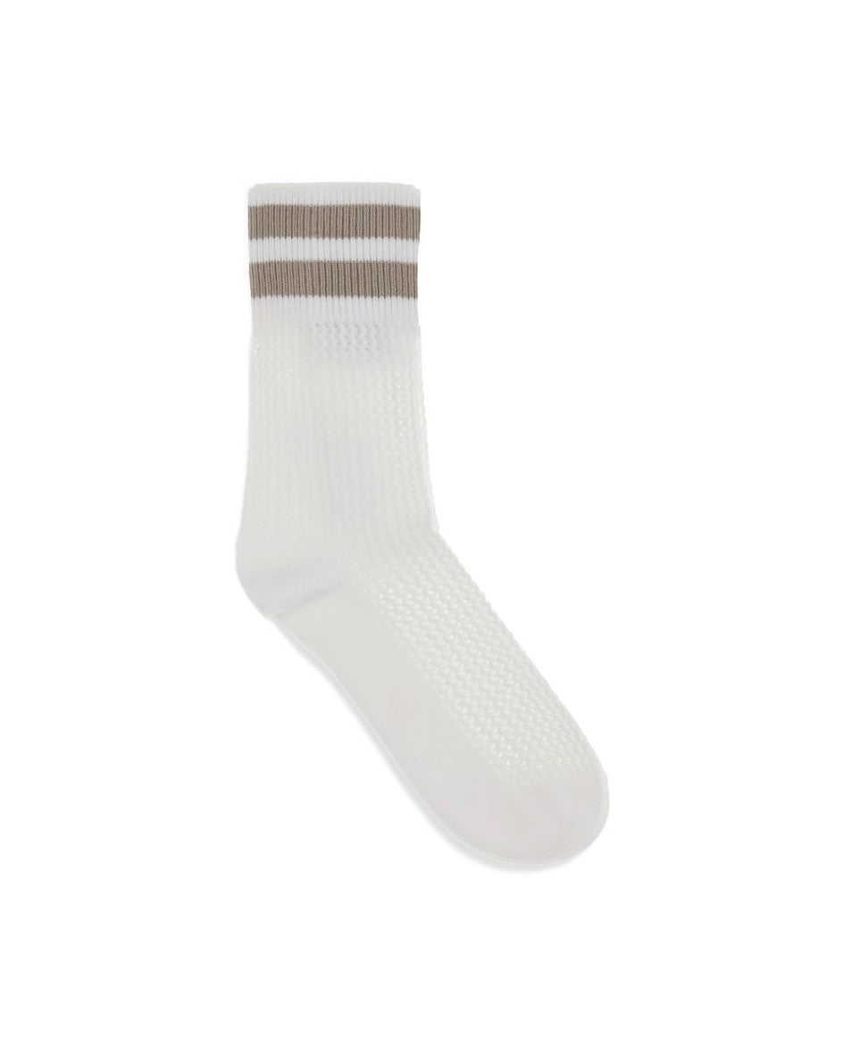 Brunello Cucinelli White Cotton Socks Glam Steals