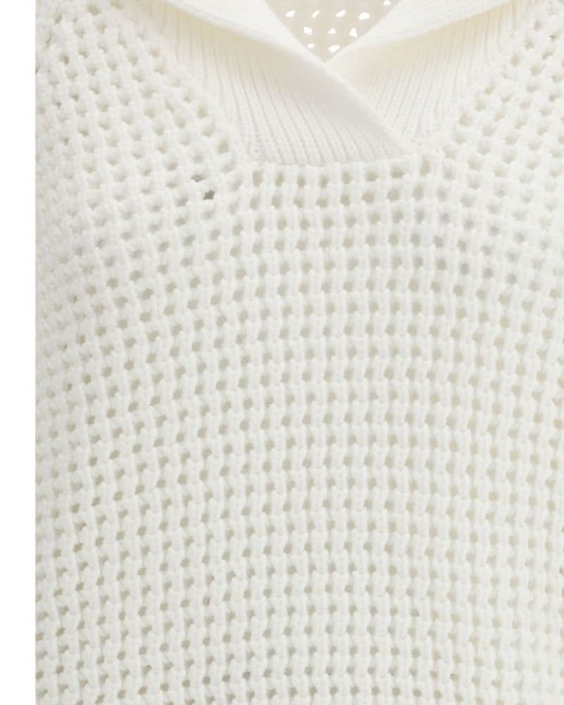 Brunello Cucinelli White Cotton Sweatshirt