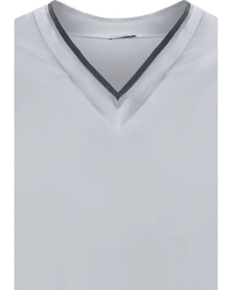 Brunello Cucinelli White Cotton T-Shirt T-Shirts