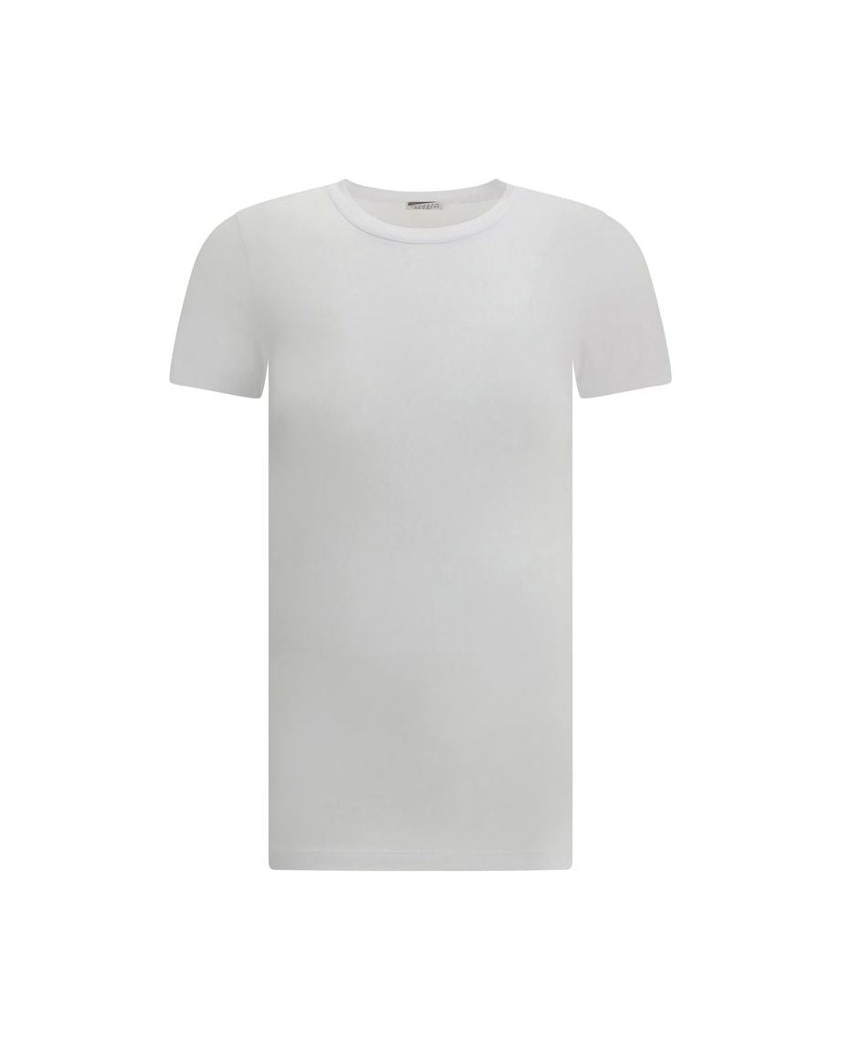 Brunello Cucinelli White Cotton T-Shirt T-Shirts