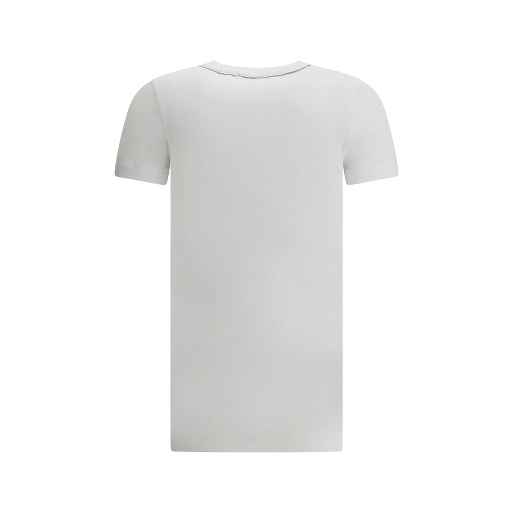 Brunello Cucinelli White Cotton T-Shirt T-Shirts