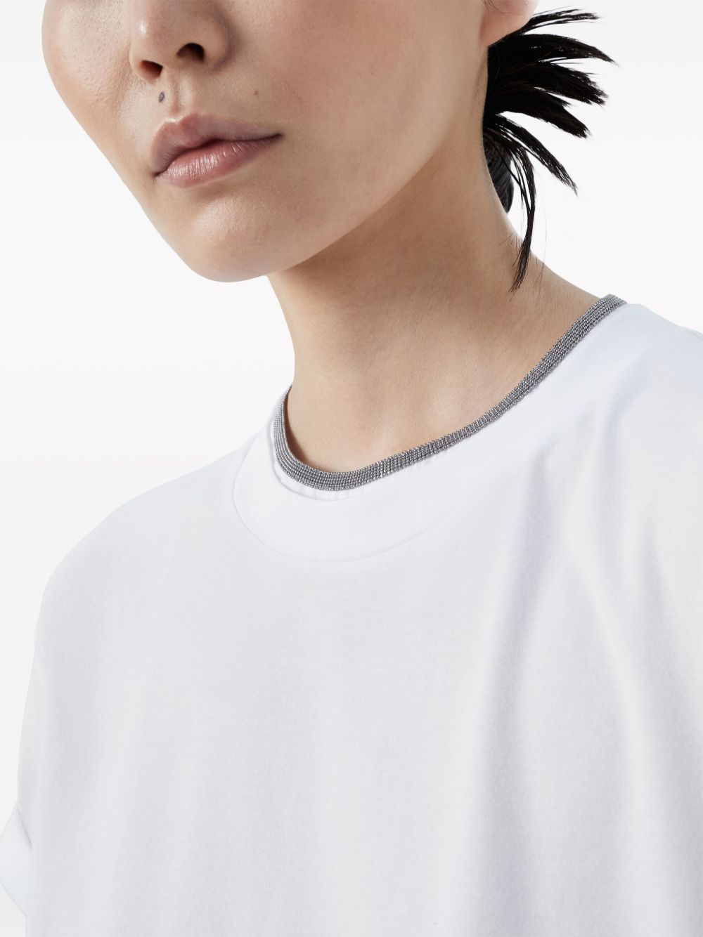 Brunello Cucinelli White T-shirt Glam Steals