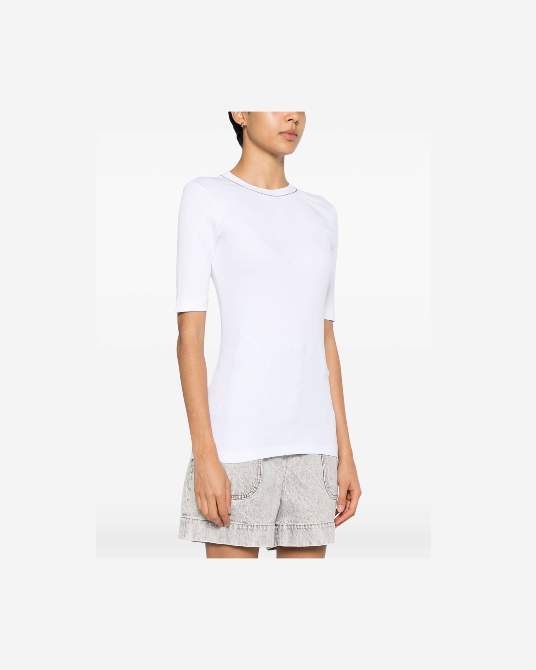 Brunello Cucinelli White T-shirt and Polo Glam Steals