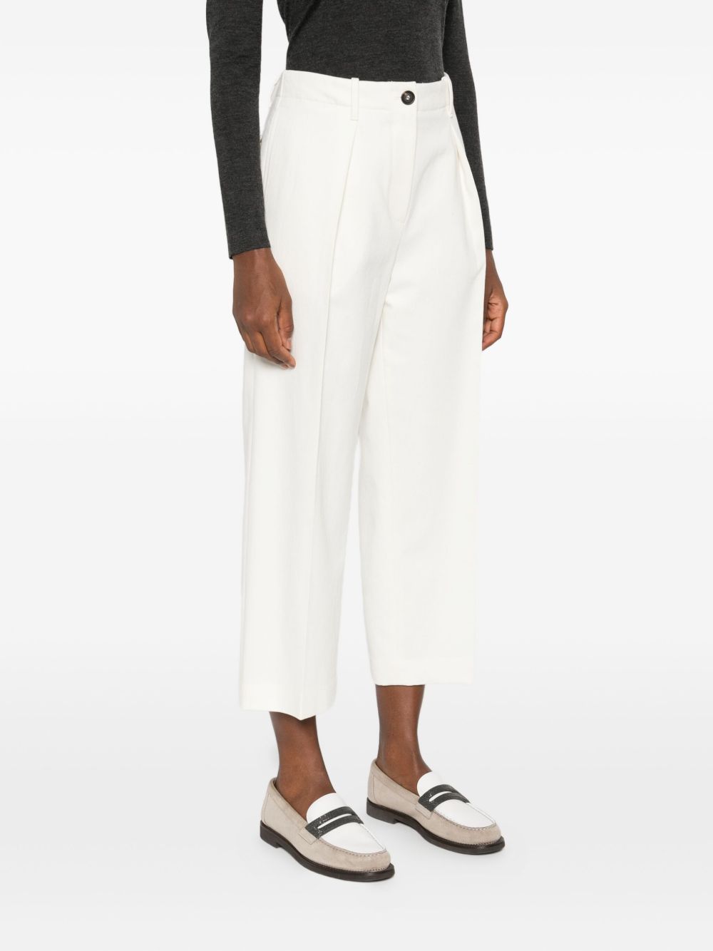 Brunello Cucinelli White Trouser Glam Steals