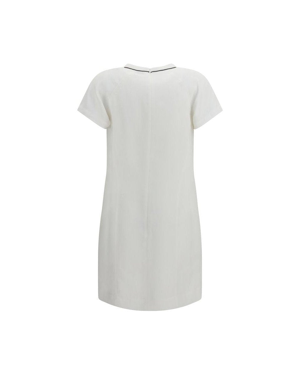 Brunello Cucinelli White Viscose Dress Glam Steals