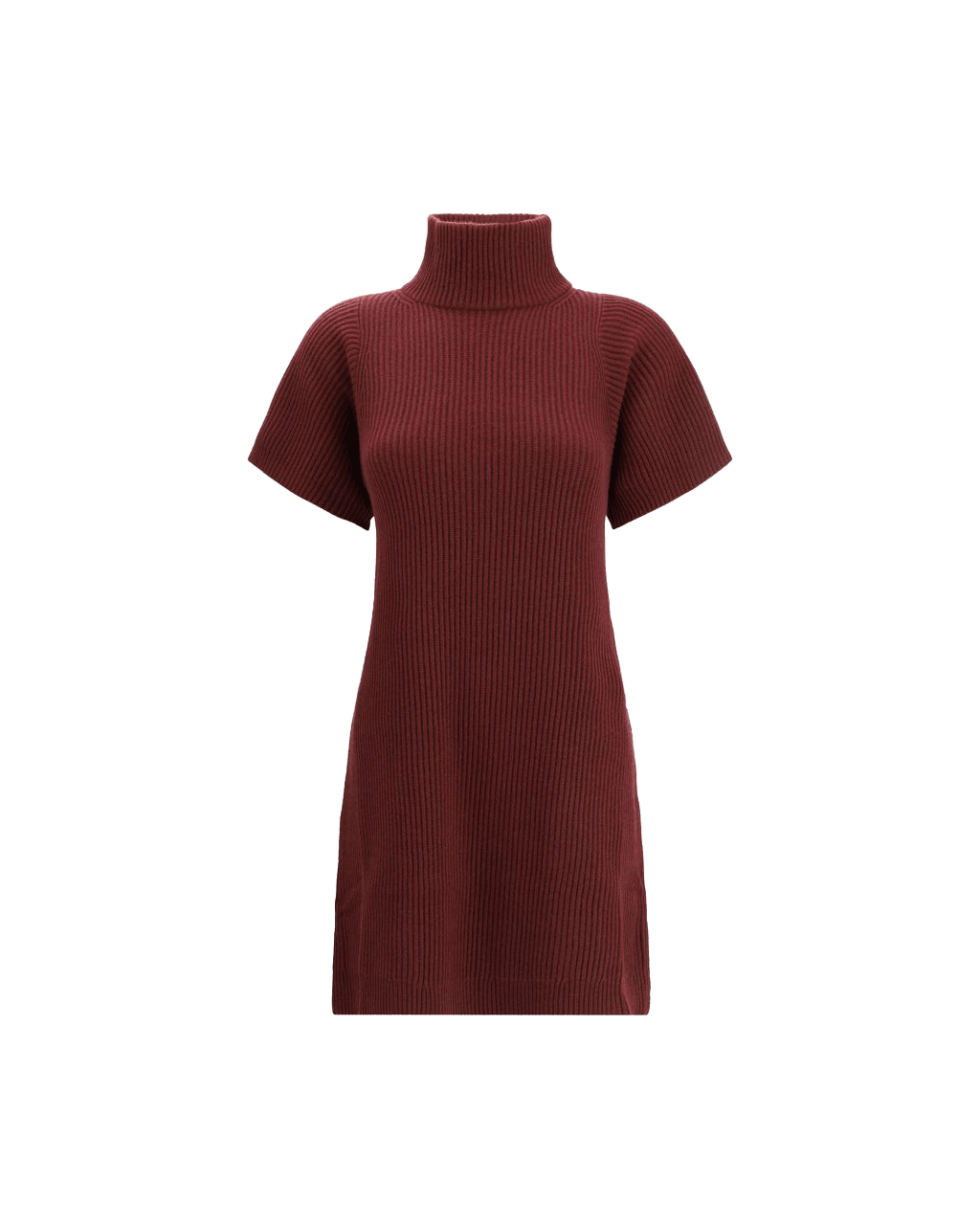 Brunello Cucinelli Wool Bordeaux Fleece Casual Dress Glam Steals