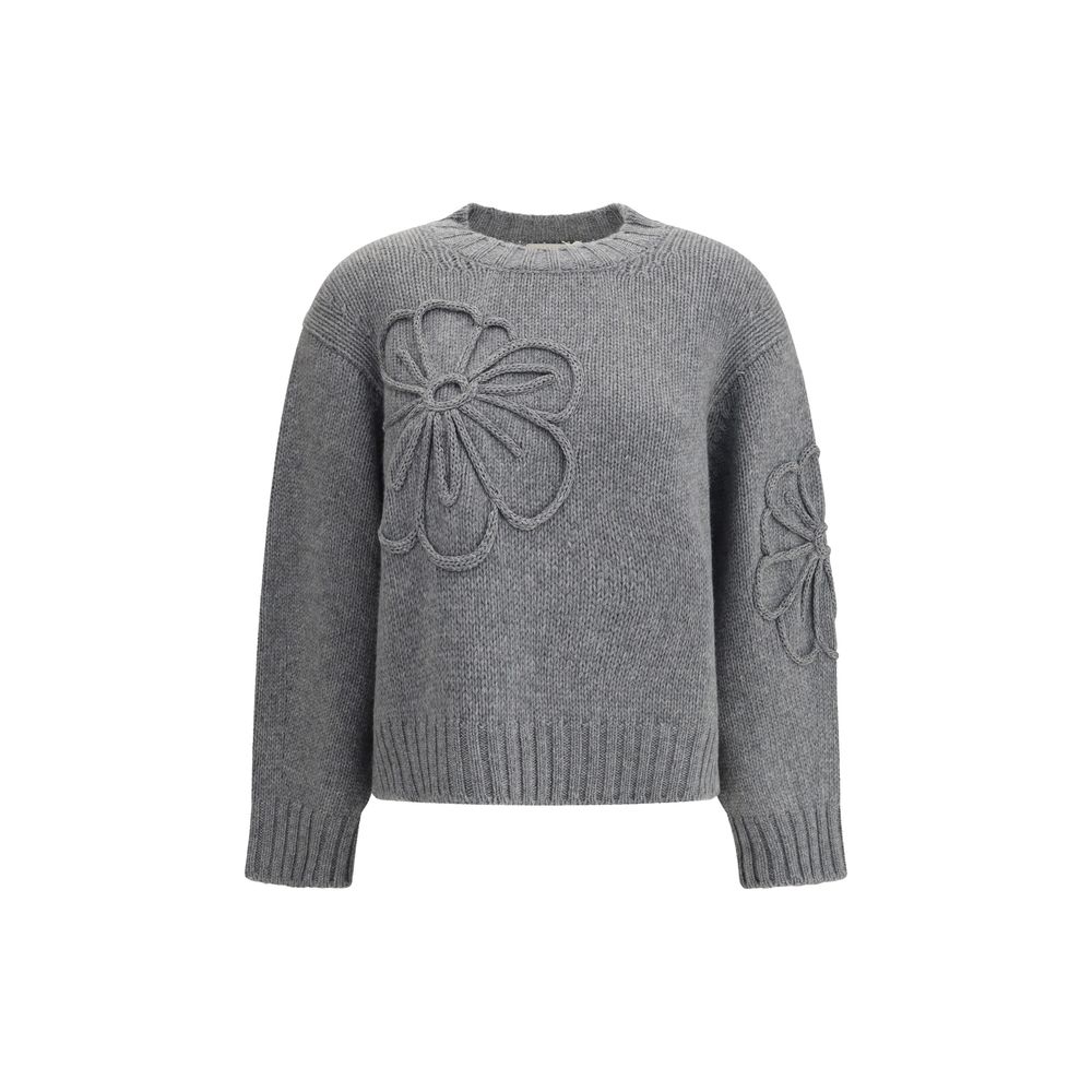 Bruno Manetti Embroidered Flower Sweater Glam Steals