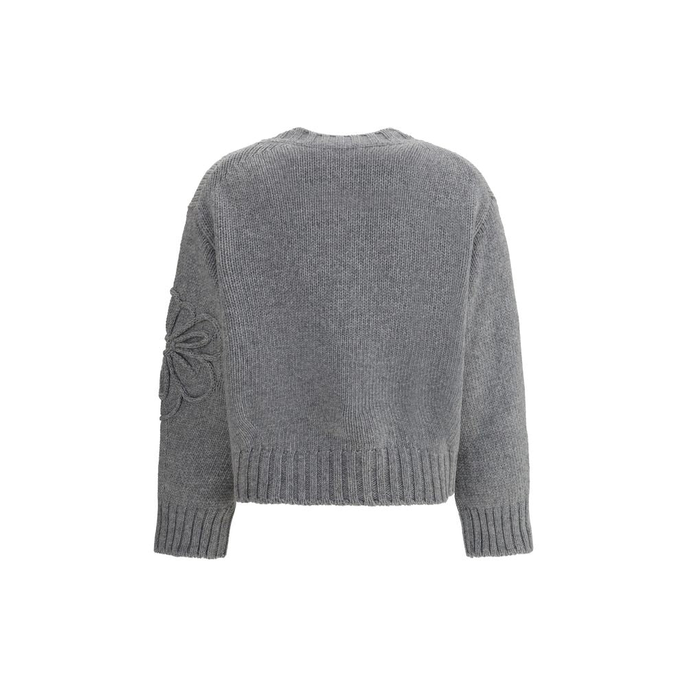 Bruno Manetti Embroidered Flower Sweater Glam Steals