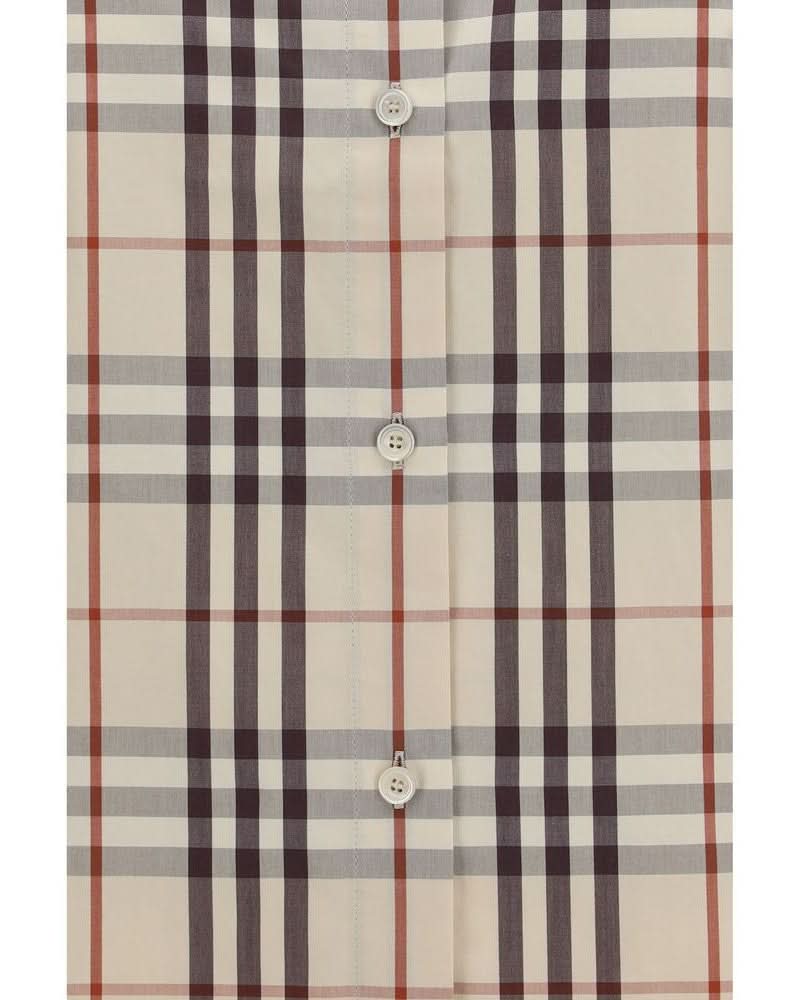 Burberry Beige Cotton Pattern Shirt Glam Steals