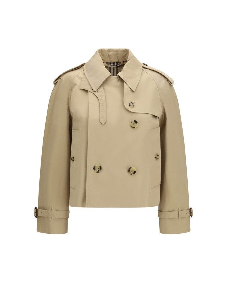 Burberry Beige Cotton Trench Coat